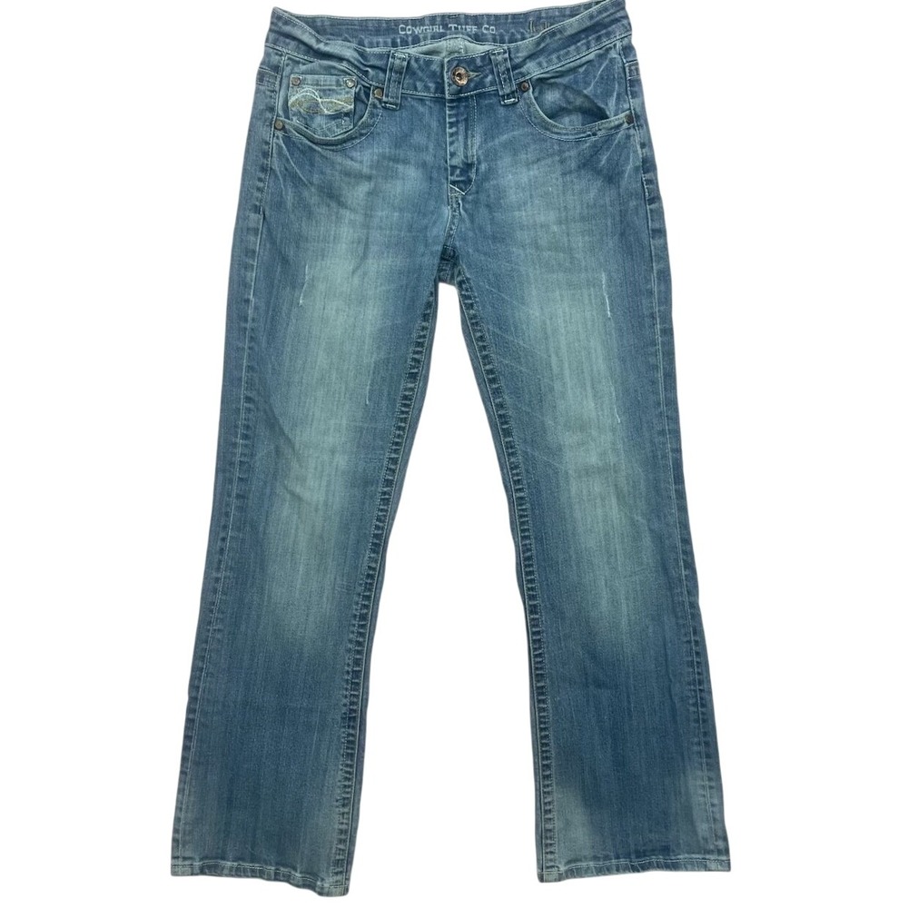 Cowgirl Tuff Bootcut Jeans 30x31 Western Riding Distressed